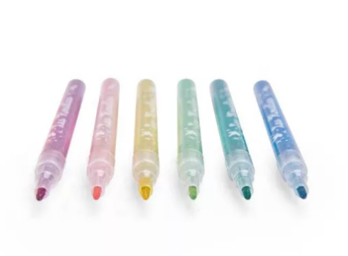 Moulin Roty 6 glitter felt pens Les Rosalies, Glitter Tusjer - Bilde 2