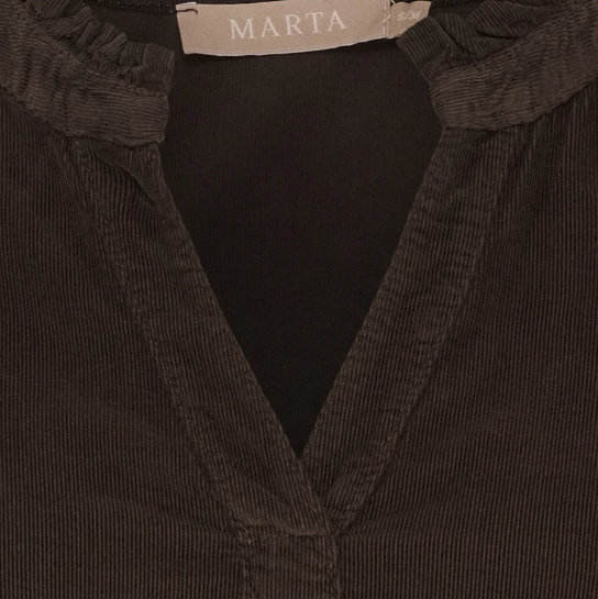Mdc Morgana Blouse, Bluse/ Skjorte I Babycord, Moro; Mørk Brun - Bilde 2