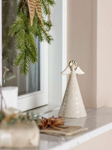 Bloomingville Liza Deco, Natur, Steintøy D9 x H17 cm