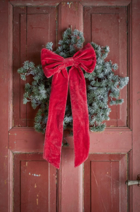 Bloomingville Dekorativ sløyfe rubinrød, rød, bomull