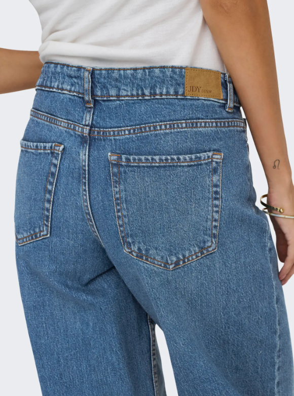 JDY RUBY MW WID MB 1006 DNM NOOS, Jeans, Medium Blue Denim - Bilde 7