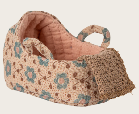 Maileg Babylift Bærekurv Til Babymus/ Kanin, Rosa