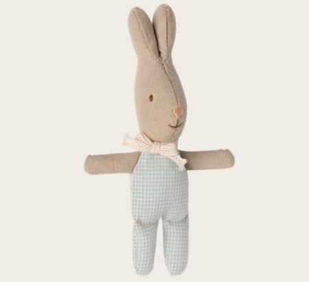 Maileg My Hare, Lyseblå Med Ruter