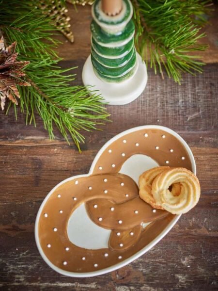 Bloomingville Serveringsfat til godbiter, brunt, steintøy