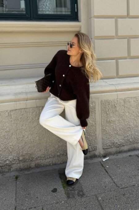 BY IC IdaIC Cardigan - Mørk Brun