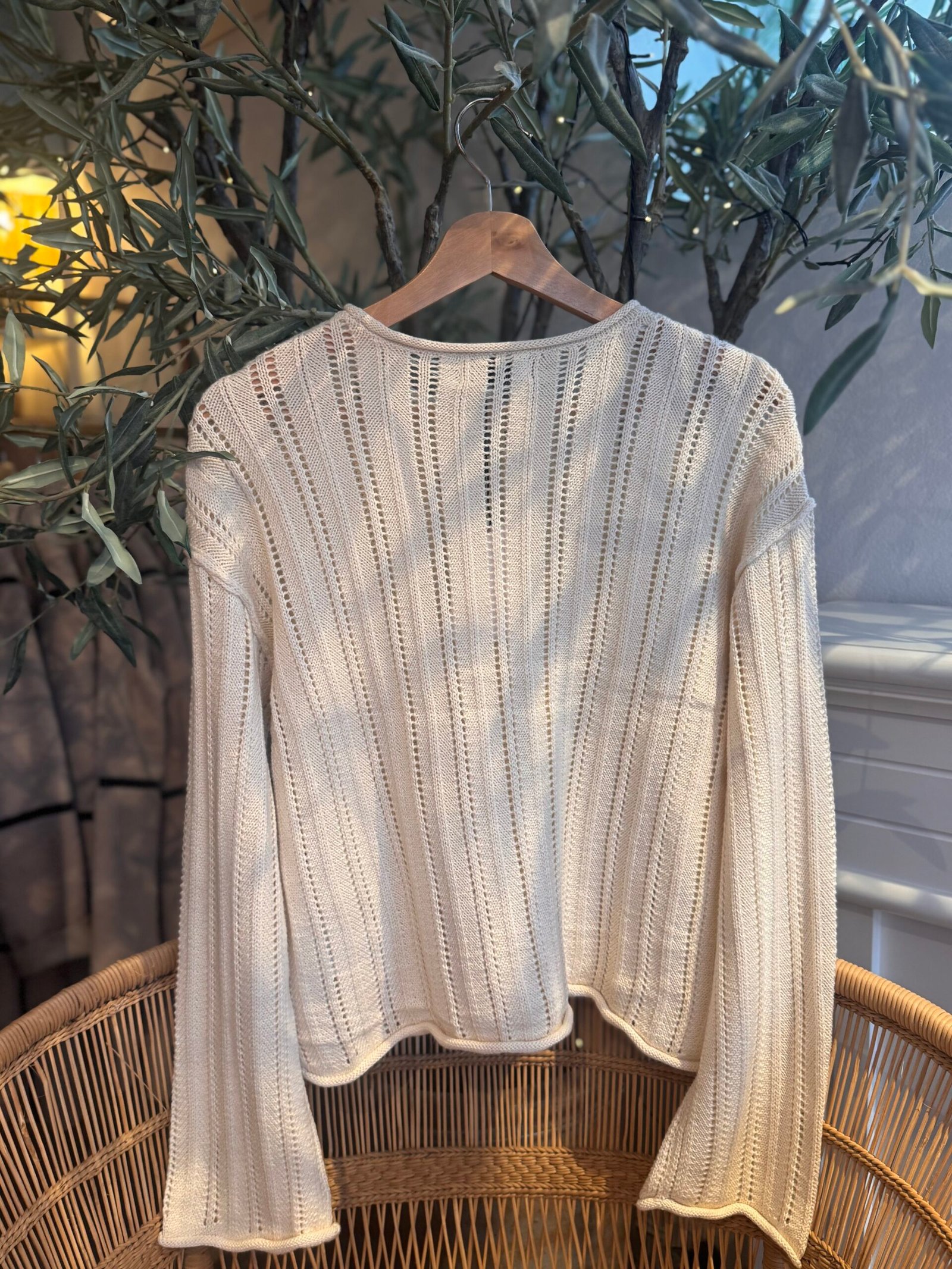 JDY OPHELIA L/S BOAT NECK PULLOVER KNT, Genser, White Swan - Bilde 3