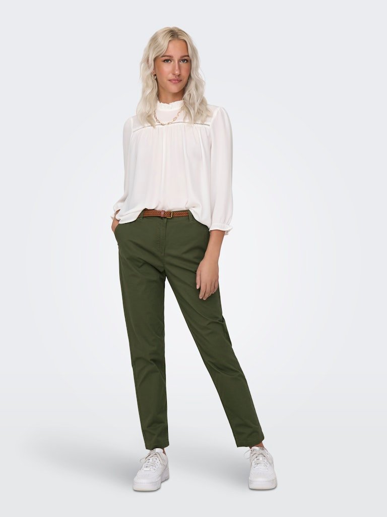 JDYCHICAGO MW BELTED CHINO PANTS NOOS, BUKSE, Kalamata - Bilde 3