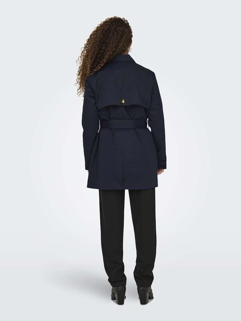 JDY ISADORA LIFE TRENCHCOAT OTW HAB NOOS, Sky Captain- Mørk Blå, Str xs-xxl - Bilde 4