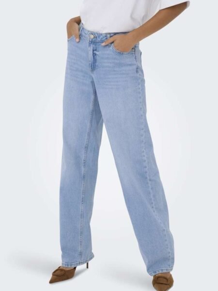 JDY KATIE LW STR LB 1012- Jeans, DNM NOOS, Light Blue Denim 30-34"
