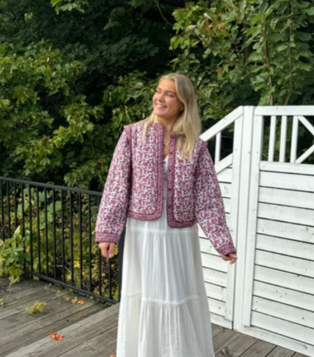 YAS PAULA LS PADDED JACKET - EX, JAKKE, Pristine Retriva Print