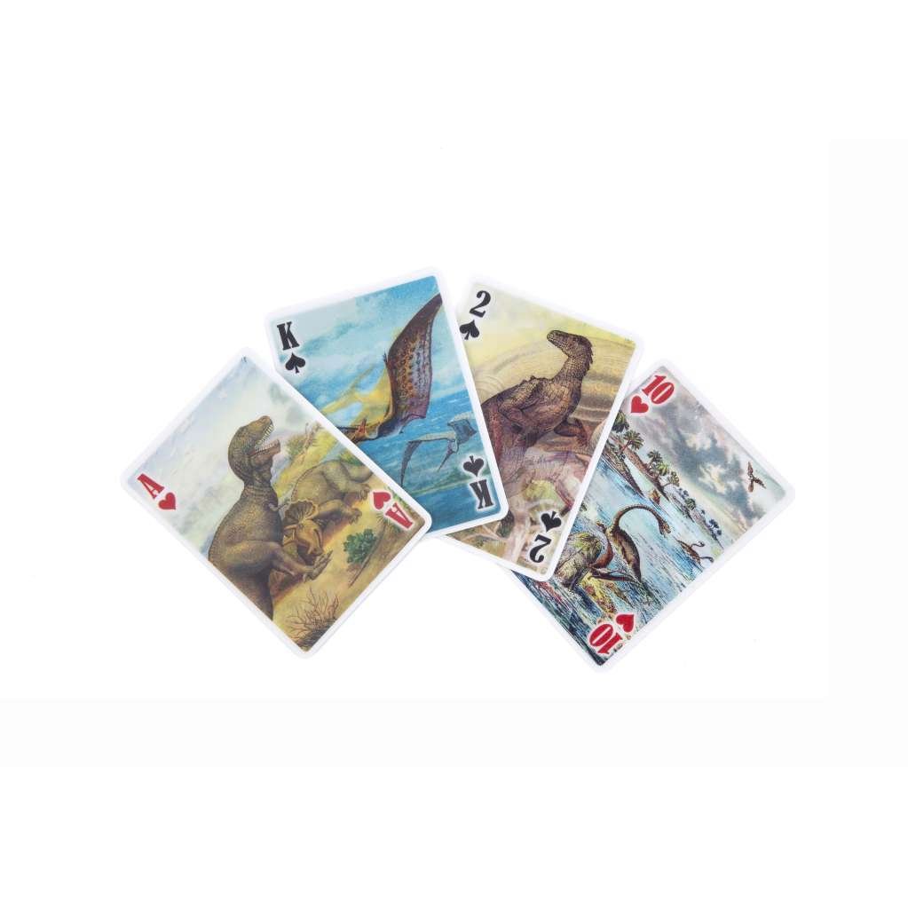 Kortstokk med 3D-bilder av dinosaurer - Bilde 2