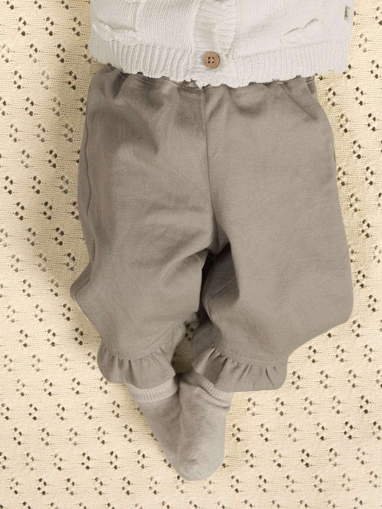 LIL ATELIER DOREEN WIDE TWI PANT- Bukse, Oxford Tan- Beige , str 68-86