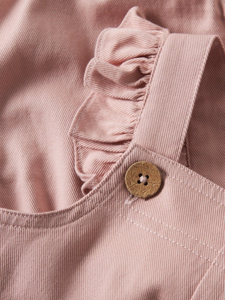 LIL ATELIER, DOREEN LOOSE TWI OVERALL , SELEBUKSE, Misty Rose- Støvet Rosa - Bilde 4