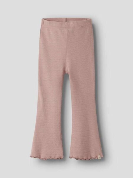 LIL ATELIER DIMIA SLIM BOOTCUT LEGGINGS, Tights/ Bukse, Misty Rose - Dus Gammelrosa