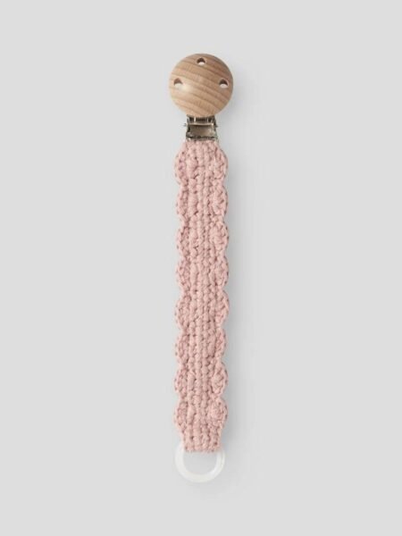 LIL ATELIER LIMO CROCHET PACIFIER STRING LIL, HEKLET SMOKKESNOR, Misty Rose
