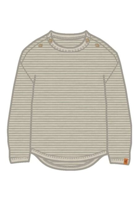 LIL’ ATELIER GEO FON LS LOOSE TOP, Genser, Moss Gray