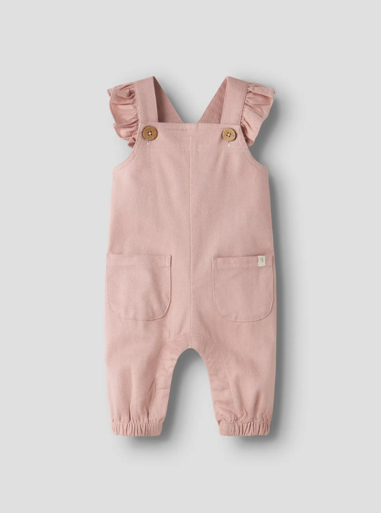 LIL ATELIER, DOREEN LOOSE TWI OVERALL , SELEBUKSE, Misty Rose- Støvet Rosa