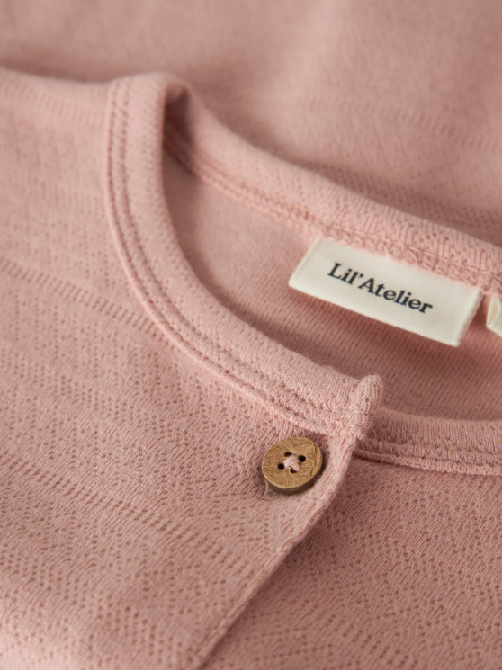LIL ATELIER DIMIA LS SLIM CARD - Cardigan, Misty Rose - Dus Gammelrosa - Bilde 2