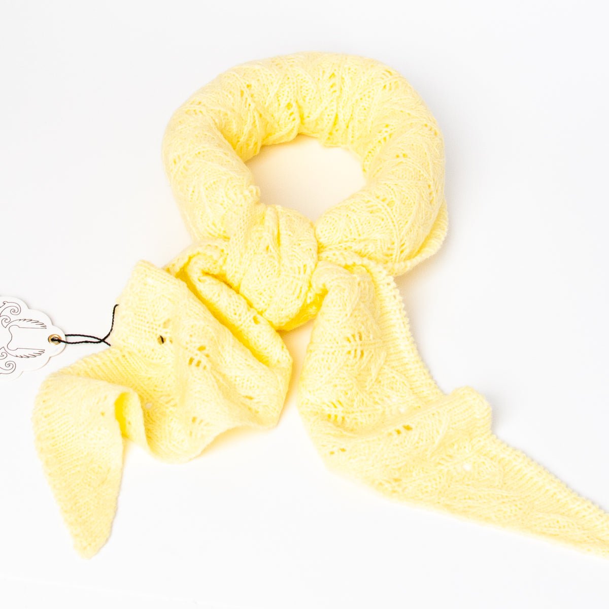 Rosenvinge Lite Strikket Trekantskjerf , Lys Gul