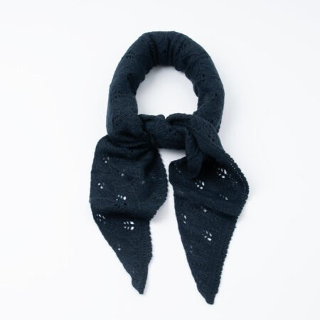 Rosenvinge Lite  Strikket Trekantskjerf , Marine