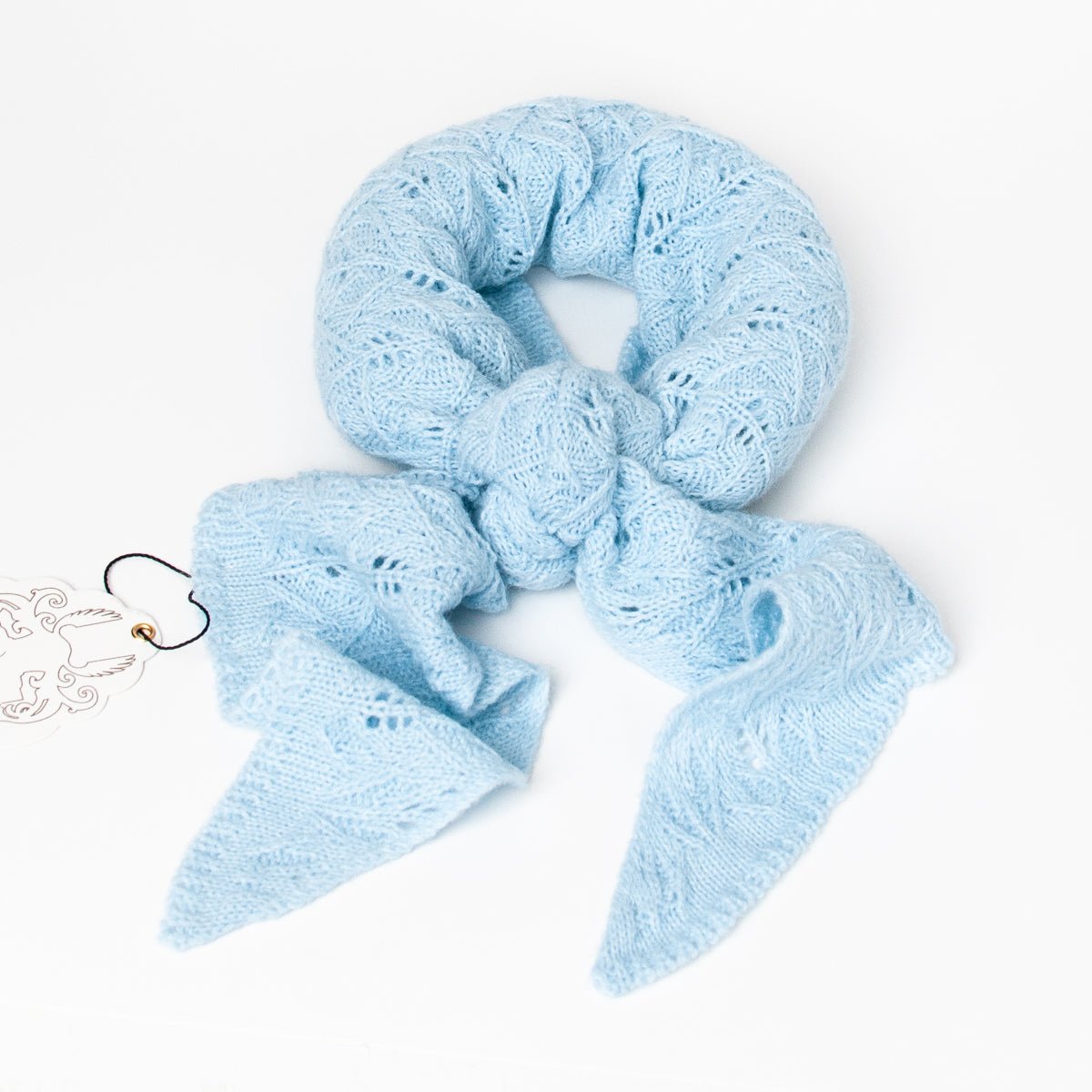 Rosenvinge Lite Strikket Trekantskjerf , Lys Blå