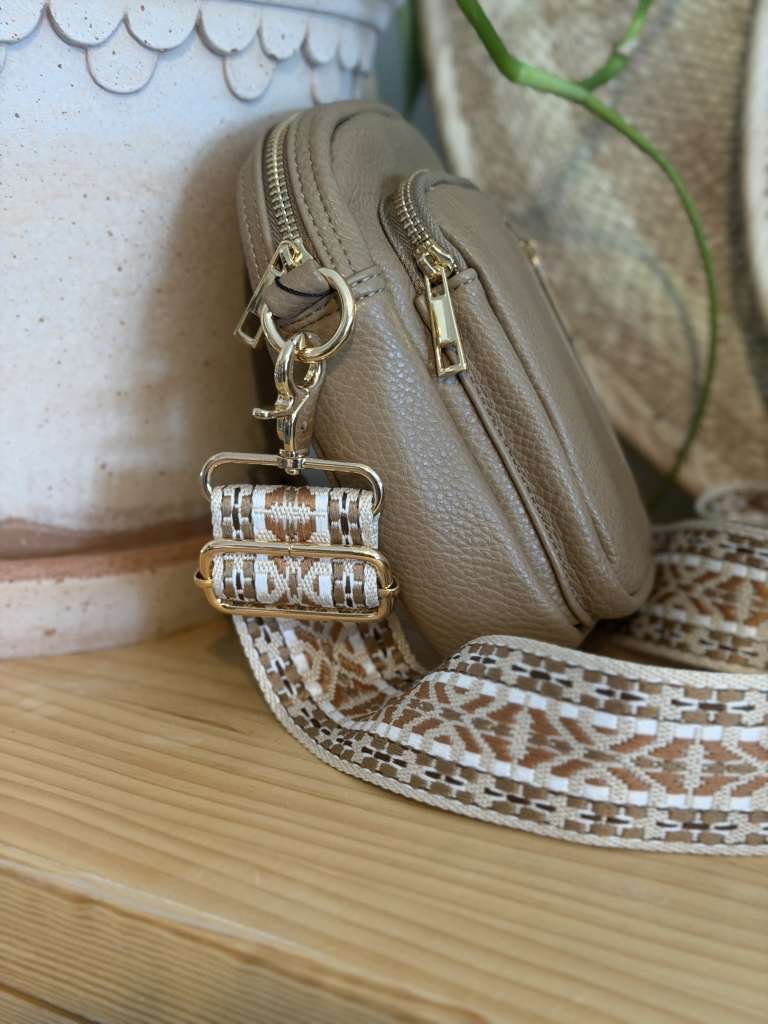 Rosenvinge LEVI CityBag med mønstret rem - beige - Bilde 2