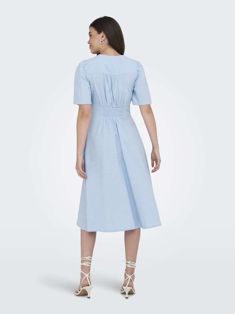 JDY NORA 2/4 MIDI DRESS WVN NOOS, Kjole, Chambray Blue- Lys Blå, Str Xs-Xxl - Bilde 4