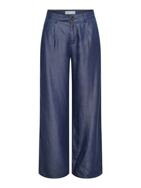JDY JASPER HW WIDE PANT WVN, Bukse NOOS, Dark Blue Denim