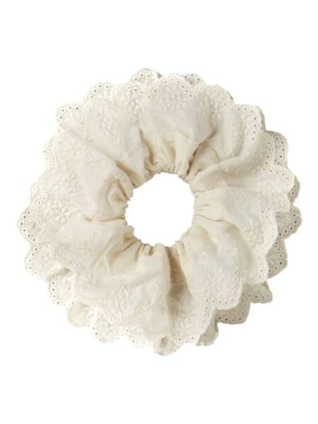 LIL ATELIER FRIDA HAIR SCRUNCHIE , Hårstrikk/ Scrunchie, Cocunut Milk