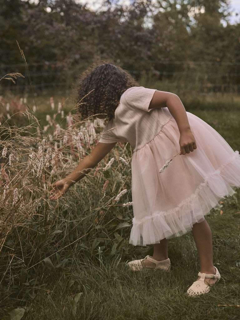 LIL ATELIER, FANELLA SS TULLE DRESS LIL, KJOLE MED TYLL, Peach Whip