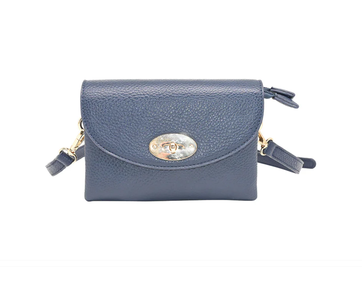Rosenvinge DANIELLE clutch med frontspenne - marine