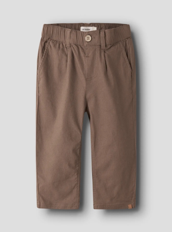 LIL ATELIER, FREDRIK REG PANT LIL, BUKSE, Shitake