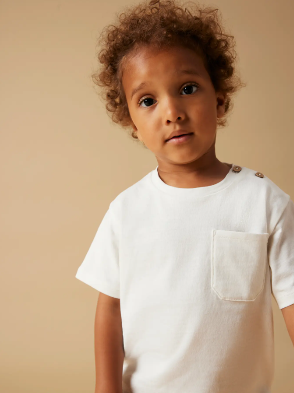 LIL ATELIER, DOLAN SS LOOSE TOP LIL NOOS, T-SKJORTE, Coconut Milk - Bilde 5