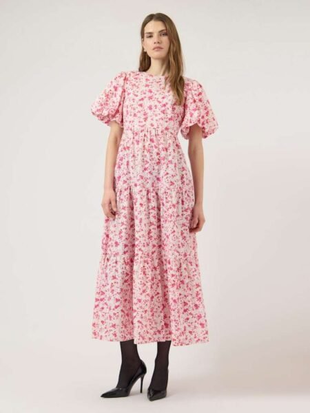 YAS COLEA SS ANKLE DRESS S. NOOS, KJOLE, Pristine/Donna