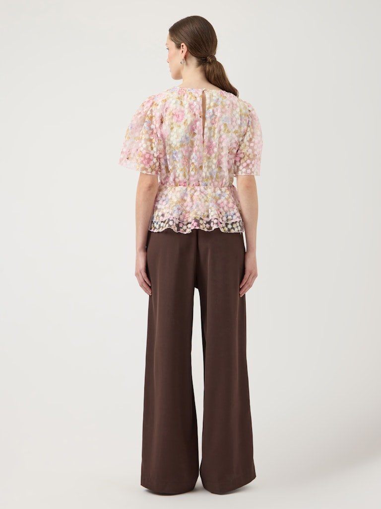 YAS LEANNA SS TOP NEW S. - SHOW, BLUSE, Pristine LEANNA AOP - Bilde 5