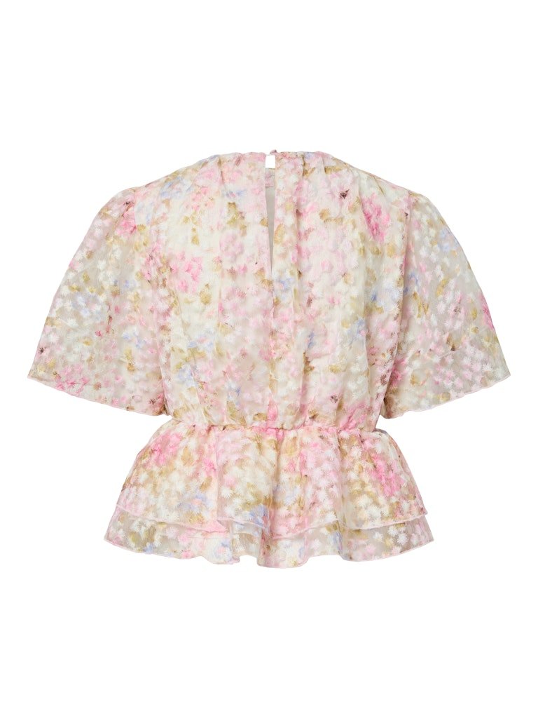 YAS LEANNA SS TOP NEW S. - SHOW, BLUSE, Pristine LEANNA AOP - Bilde 6