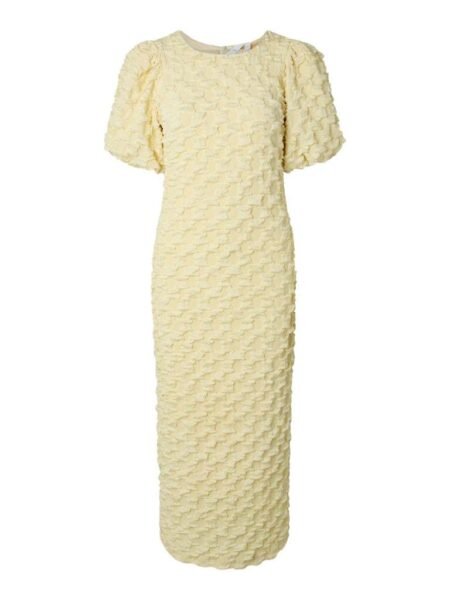 YAS MIAMAJA 2/4 LONG DRESS - CELEB, Kjole, Anise Flower- Lys Gul