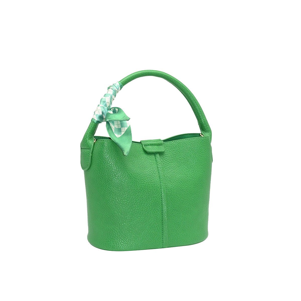 Rosenvinge Veske IBELIN liten bucketbag med skjerf - bright green - Bilde 3