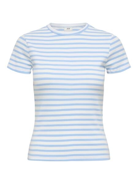 JDY SOLAR S/S O NECK TOP JRS NOOS - T Skjorte, Kentucky Blue CLOUD DANCER