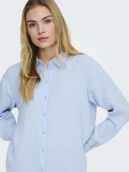 JDY THEIS LIFE L/S LOOSE SHIRT- Skjorte/ Bluse, WVN NOOS, Kentucky Blue