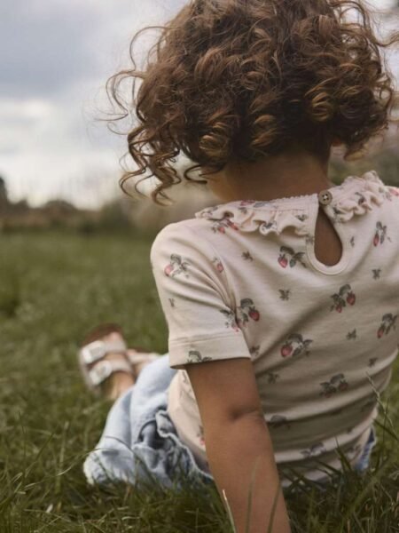 LIL ATELIER, GAYO SER SS SLIM TOP LIL, T-SKJORTE, Morganite STRAWBERRY