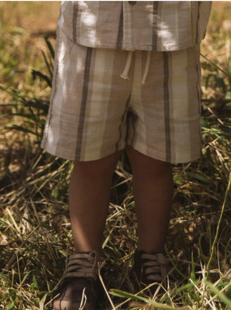 LIL  ATELIER FIBERT LOOSE SHORTS, Coconut Milk