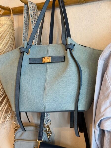 Rosenvinge JOSEFINE shopper med frontspenne - blå