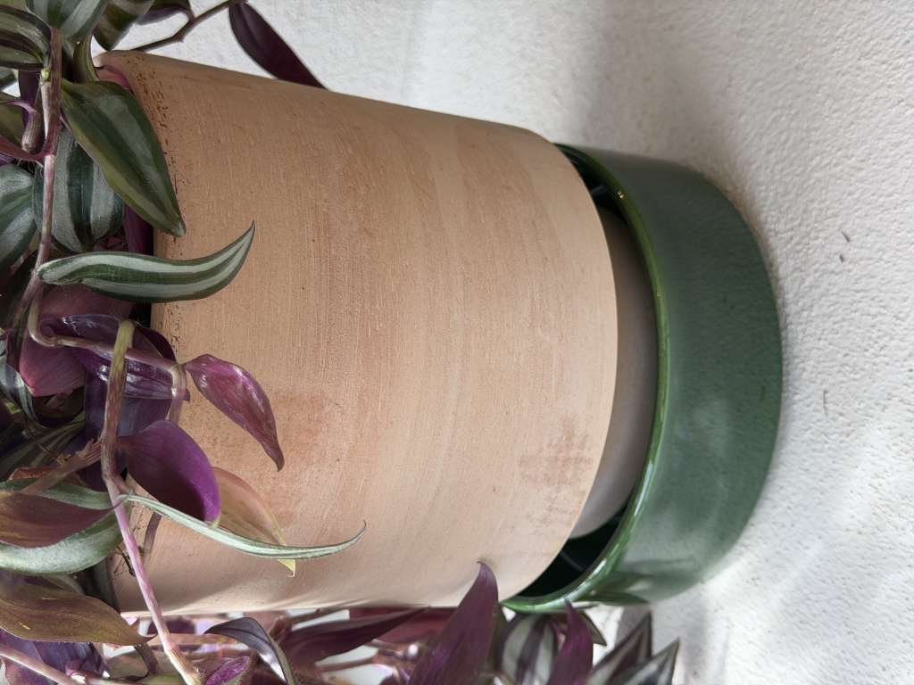 Bergs Hoff Raw Rosa Med Emerald Green / Grønn Saucer/ Skål 16 cm - Bilde 6