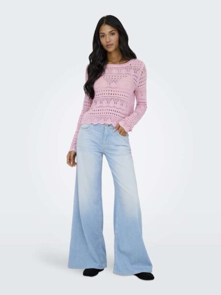 JDY SUN LAY L/S BOATNECK PULLOV. KNT - Strikket Genser, Fragrant Li