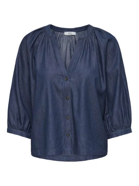 JDY KAI 3/4 SHIRT WVN DIA, SKJORTE, Medium Blue Denim