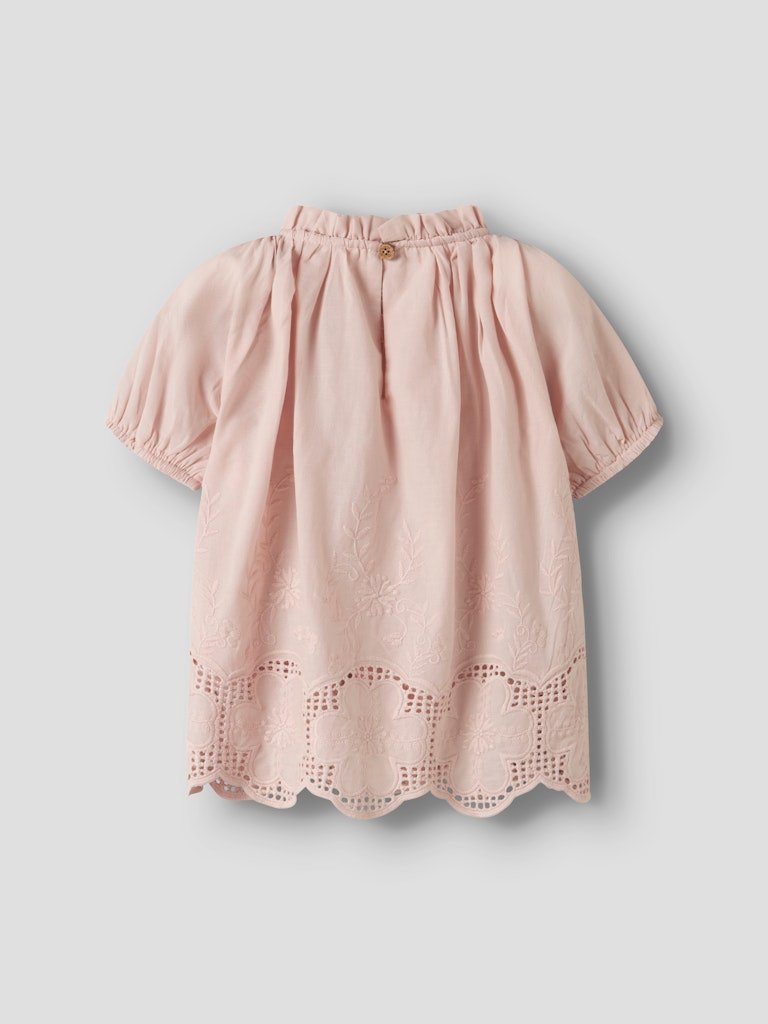 LIL ATELIER DAYNA SS LOOSE SHIRT - Kortermet Bluse/ Topp, Peach Whip - Bilde 4