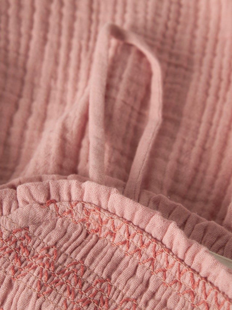 LIL ATELIER HIBA STRAP TOP LIL - Topp I Bomullsmusselin, Rose Tan - Bilde 2