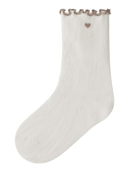 LIL ATELIER, FIDUCIA SOCK LIL, SOKKER, Coconut Milk OXFORD TAN