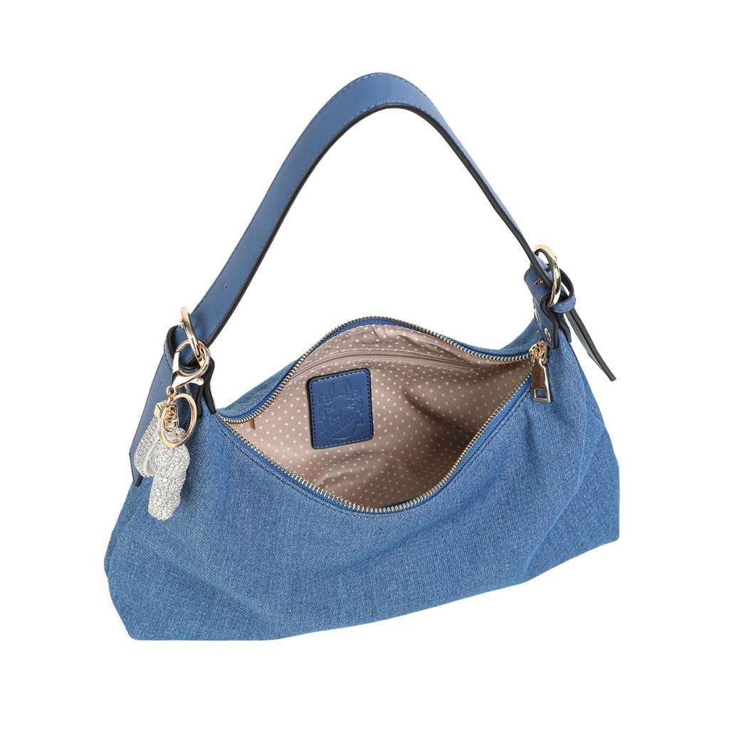 Rosenvinge EMBLA skulderveske med deco - jeansblå tekstil - Bilde 4